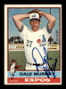 Dale Murray Autographed 1976 Topps Card #18 Montreal Expos SKU #204818