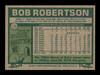 Bob Robertson Autographed 1977 Topps Card #176 Pittsburgh Pirates SKU #205050