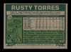 Rusty Torres Autographed 1977 Topps Card #224 California Angels SKU #205090