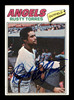 Rusty Torres Autographed 1977 Topps Card #224 California Angels SKU #205092