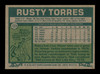 Rusty Torres Autographed 1977 Topps Card #224 California Angels SKU #205092