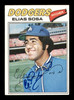 Elias Sosa Autographed 1977 Topps Card #558 Los Angeles Dodgers SKU #205211