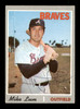 Mike Lum Autographed 1970 Topps Card #367 Atlanta Braves SKU #204165