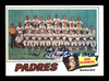 John McNamara Autographed 1977 Topps Card #134 San Diego Padres SKU #205027