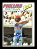 Bobby Tolan Autographed 1977 Topps Card #188 Philadelphia Phillies SKU #205066