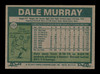 Dale Murray Autographed 1977 Topps Card #252 Montreal Expos SKU #205106