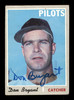 Don Bryant Autographed 1970 Topps Card #473 Seattle Pilots SKU #204170