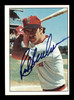 Rick Burleson Autographed 1975 SSPC Rookie Card #410 Boston Red Sox (Smudged) SKU #204642