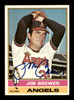 Jim Brewer Autographed 1976 Topps Card #459 California Angels SKU #204892