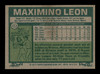 Maximino Leon Autographed 1977 Topps Card #213 Atlanta Braves SKU #205086