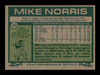 Mike Norris Autographed 1977 Topps Card #284 Oakland A's SKU #205122