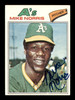 Mike Norris Autographed 1977 Topps Card #284 Oakland A's SKU #205123