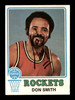 Don Smith Zaid Abdul Aziz Autographed 1973-74 Topps Card #159 Houston Rockets SKU #205315
