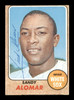 Sandy Alomar Autographed 1968 Topps Card #541 Chicago White Sox SKU #204126