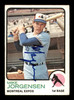 Mike Jorgensen Autographed 1973 Topps Card #281 Montreal Expos SKU #204297