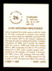 Luis Melendez Autographed 1975 SSPC Card #282 St. Louis Cardinals SKU #204705