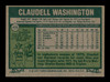 Claudell Washington Autographed 1977 Topps Card #405 Oakland A's SKU #205154