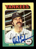Dick Tidrow Autographed 1975 Topps Card #241 New York Yankees SKU #204421