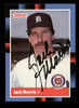 Jack Morris Autographed 1988 Donruss Card #127 Detroit Tigers SKU #204059