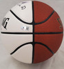Gary Payton & Shawn Kemp Autographed White Logo Basketball Seattle Supersonics (Smudged) Beckett BAS QR #BF05051