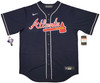Atlanta Braves Ronald Acuna Jr. Autographed Blue Nike Jersey Size L JSA Stock #205683