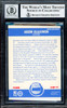 Hakeem Olajuwon Autographed 1987-88 Fleer Stickers Card #3 Houston Rockets Auto Grade Gem Mint 10 Beckett BAS Stock #205733