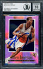 Allen Iverson Autographed 1996-97 Skybox E-X 2000 Rookie Card #53 Philadelphia 76ers Auto Grade Gem Mint 10 Beckett BAS #14128512