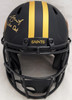 Jameis Winston Autographed New Orleans Saints Eclipse Black Full Size Replica Speed Helmet "Who Dat" Beckett BAS QR #BE17293