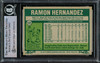 Ramon Hernandez Autographed 1977 Topps Card #468 Chicago Cubs Beckett BAS #14230953