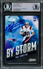 Mac Jones Autographed 2021 Panini Absolute By Storm Rookie Card #BST-9 New England Patriots Signed High Beckett BAS #14231897