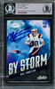 Mac Jones Autographed 2021 Panini Absolute By Storm Rookie Card #BST-9 New England Patriots Signed High Beckett BAS #14231898