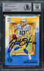 Justin Herbert Autographed 2020 Panini Chronicles Gridiron Kings Green Rookie Card #GK-3 Los Angeles Chargers Auto Grade Gem Mint 10 Beckett BAS #14243212