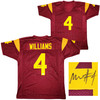 USC Trojans Mario Williams Autographed Maroon Jersey Beckett BAS Witness Stock #207230