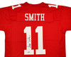 San Francisco 49ers Alex Smith Autographed Red Jersey Beckett BAS Witness Stock #208237