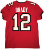 Tampa Bay Buccaneers Tom Brady Autographed Red Nike Elite Jersey Size 44 Fanatics Holo Stock #208712