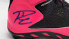 Russell Wilson Autographed Pink & Black Under Armor Spine Fierce Cleats Seattle Seahawks Breast Cancer Awareness Size 12.5 RW Holo #42130