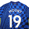 Chelsea F.C. Mason Mount Autographed Blue Nike Jersey Size L in Silver Beckett BAS Stock #196474