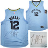 Memphis Grizzlies Ja Morant Autographed Light Blue Fanatics Jersey Size L JSA Stock #207958