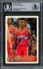 Allen Iverson Autographed 1996-97 Topps Rookie Card #171 Philadelphia 76ers Beckett BAS Stock #209780