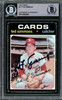 Ted Simmons Autographed 1971 Topps Rookie Card #117 St. Louis Cardinals Beckett BAS #14862604