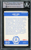 Larry Bird Autographed 1987-88 Fleer Sticker Card #4 Boston Celtics Beckett BAS #14612412