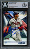 Ronald Acuna Jr. Autographed 2018 Bowman's Best Rookie Card #51 Atlanta Braves Beckett BAS #14612554