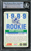 Barry Sanders Autographed 1989 Score Rookie Card #257 Detroit Lions Beckett BAS #14862894