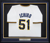 Orix Blue Wave Ichiro Suzuki Autographed Framed White Jersey IS Holo Stock #210147