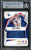 Mac Jones Autographed 2021 Panini Rookie & Stars Silver Pulsar Prizm Rookie Card #106 New England Patriots Beckett BAS Stock #210491