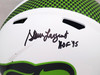 Steve Largent Autographed Seattle Seahawks Lunar Eclipse White Full Size Replica Speed Helmet "HOF 95" MCS Holo Stock #210458