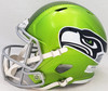 Jim Zorn Autographed Seattle Seahawks Flash Green Full Size Replica Speed Helmet "Go Hawks!" MCS Holo Stock #210462