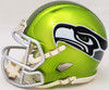 Steve Largent Autographed Seattle Seahawks Flash Green Mini Helmet "HOF 95" MCS Holo Stock #210466