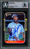 Bo Jackson Autographed 1987 Donruss Rookie Card #35 Kansas City Royals Beckett BAS Stock #210833