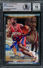 Allen Iverson Autographed 1996-97 Flair Showcase Rookie Card #Row 1 Philadelphia 76ers Auto Grade Gem Mint 10 Beckett BAS #14866805